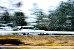 drive in the snow