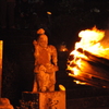 成仏寺修正鬼会　大松明と仁王