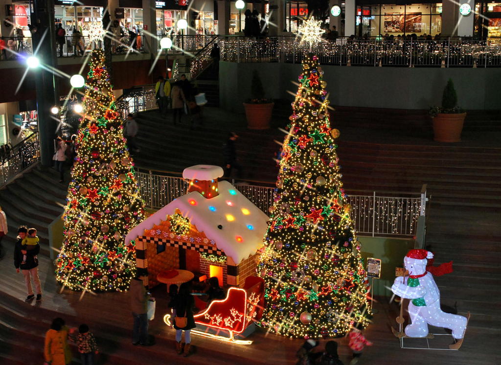 アウトレットのクリスマス