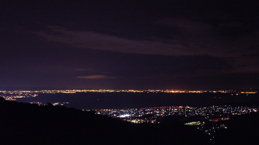 三ヶ根山からの夜景