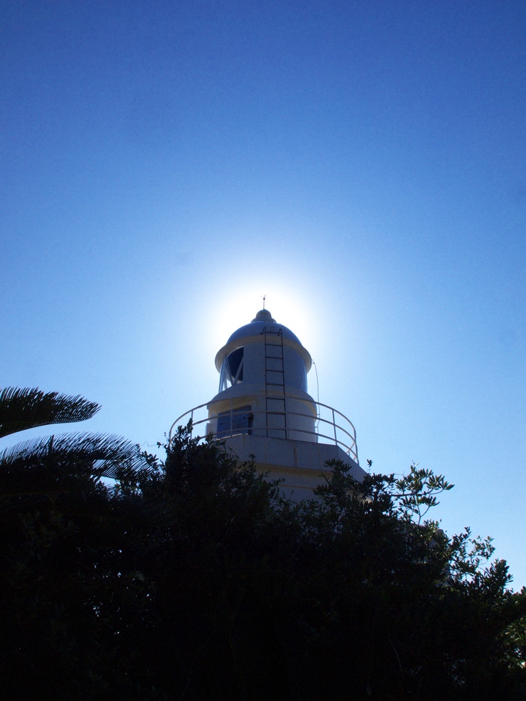 The lighthouse in blue