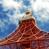 tokyo tower blue back