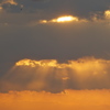 明石海峡大橋　苔谷公園からの夕陽２１