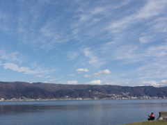 諏訪湖　わかさぎ釣り