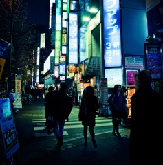 Winter Night on a Pavement