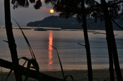 寺山海岸の夕陽１