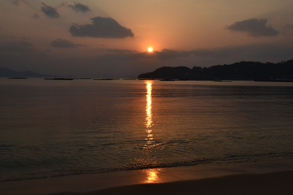寺山海岸の夕陽３