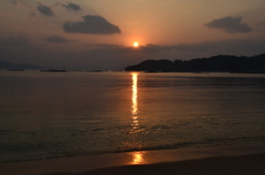 寺山海岸の夕陽３