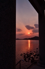 加布里湾の夕陽