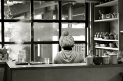 Cafe にて
