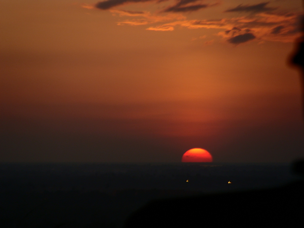 アンコールの夕日