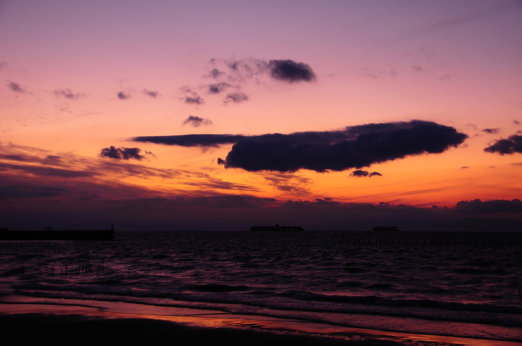 本日の夕景～2012.1.28～