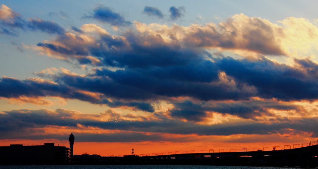 A Tower in the Sunset