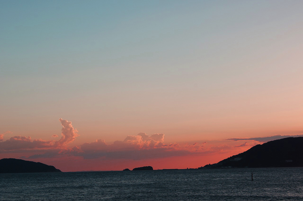 志賀島からの夕焼け