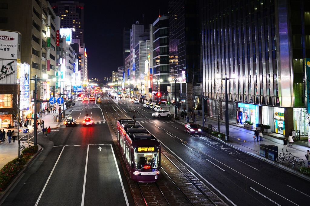 広島市内　路面電車