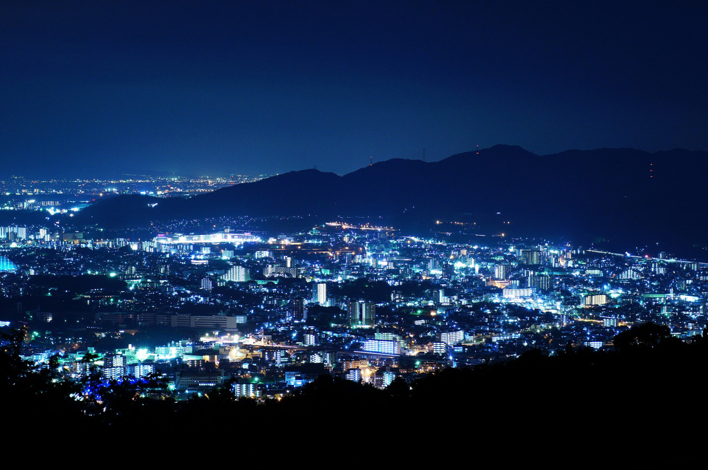 四王寺山　夜景