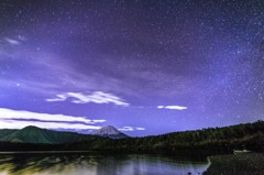 富士に積もる星雪