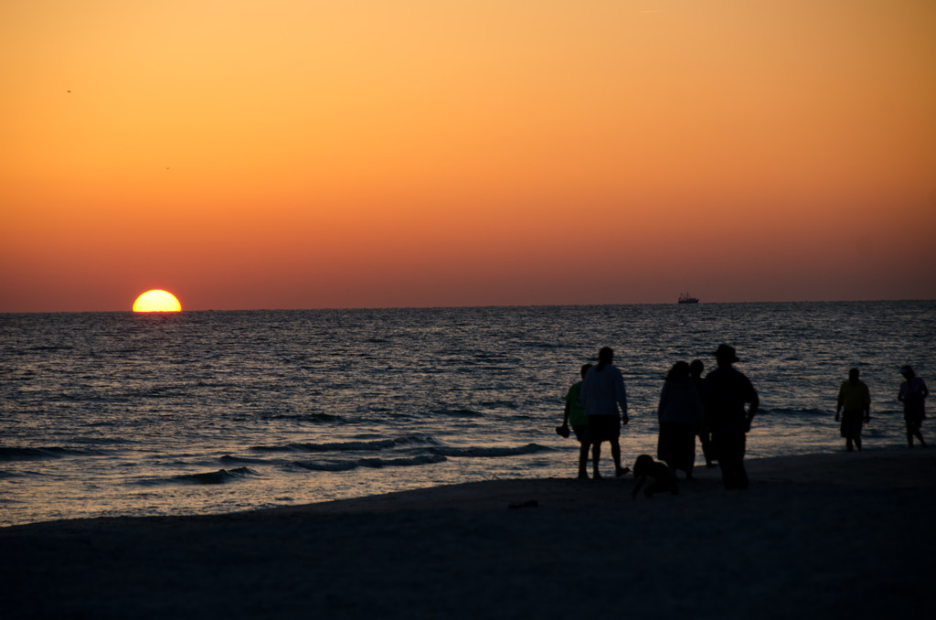 夕日