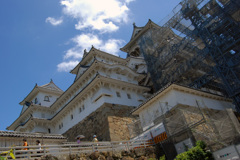 姫路城改修中