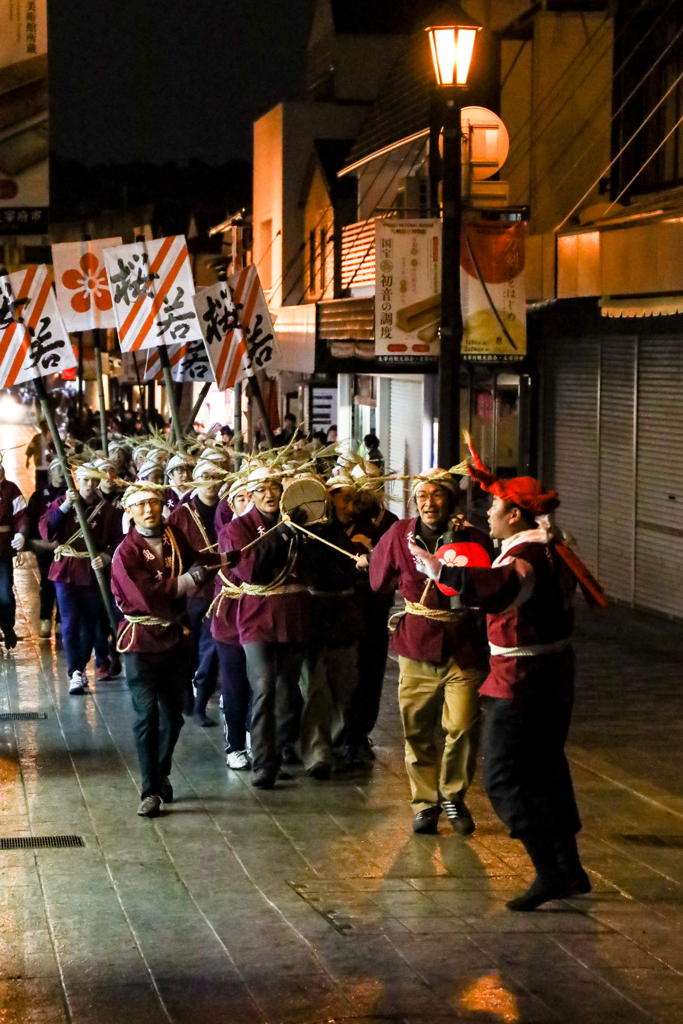 天満宮へ突進準備