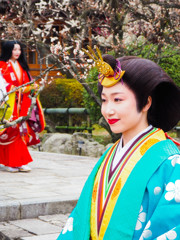 姫と梅と