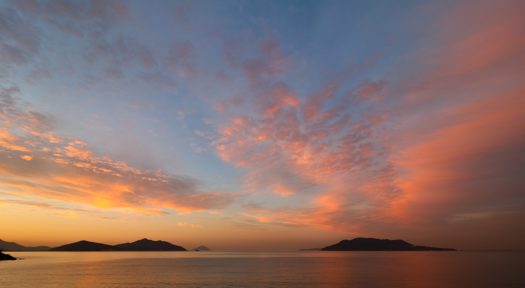 生の松原の夕暮れ２
