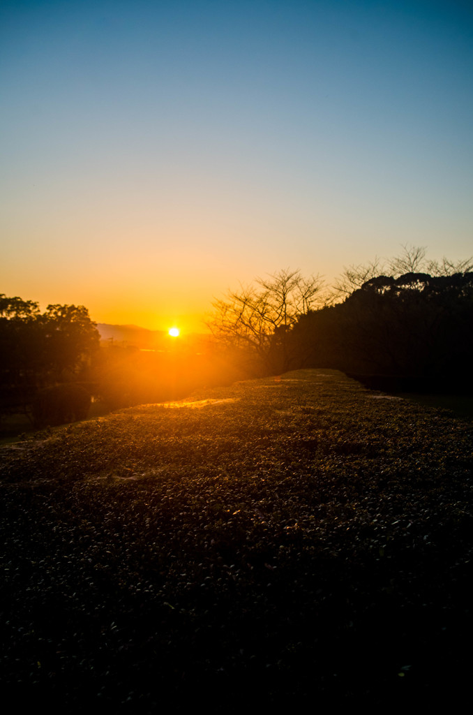 千年前もこの夕日を見ていた？