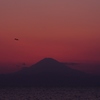 富士山の夕暮れ