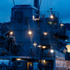 佐世保の電灯艦飾