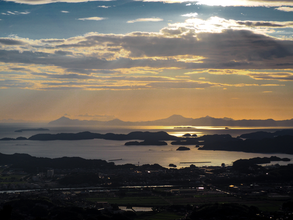 九十九島の夕暮れ５