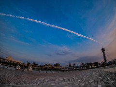 博多港の夕暮れ３