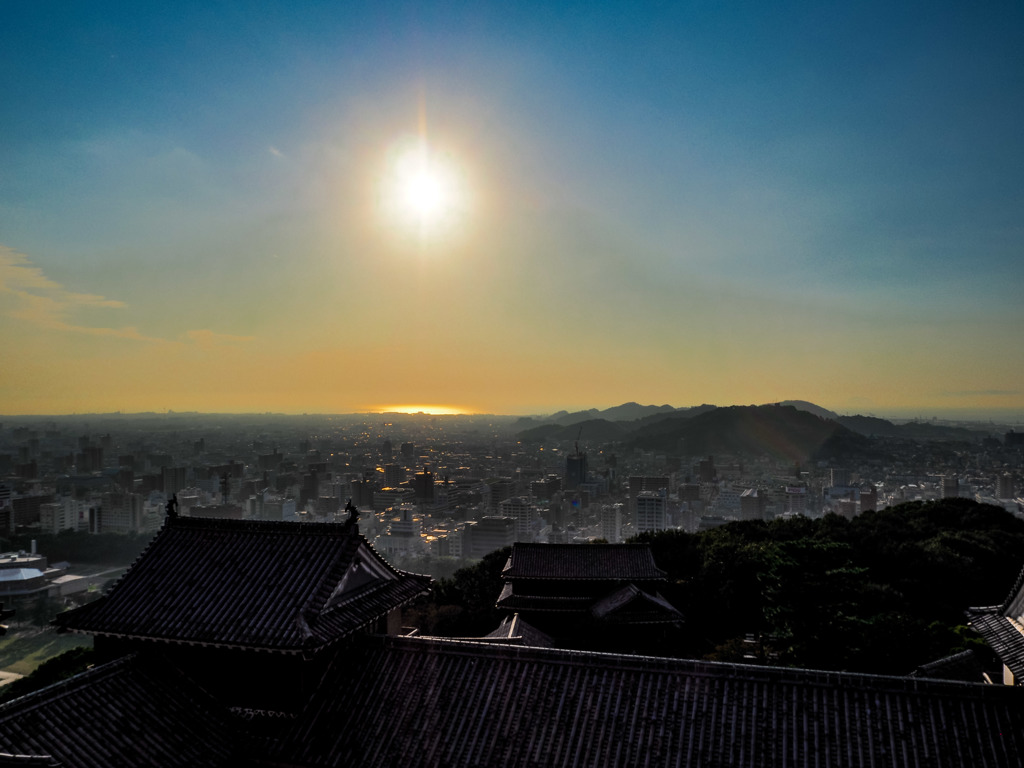 松山城からの夕景２