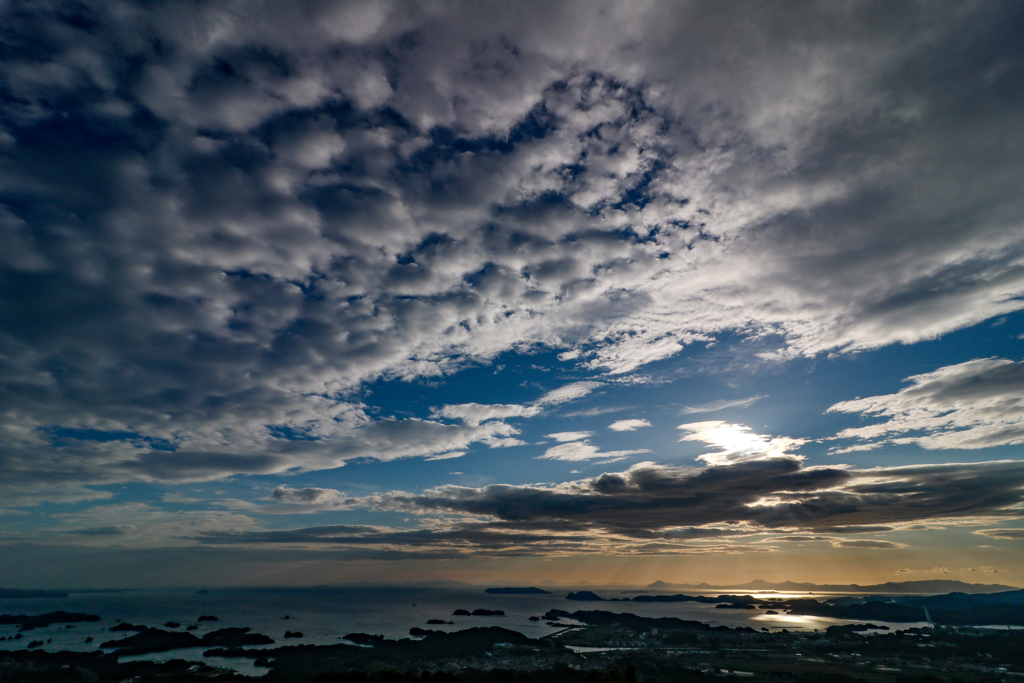 九十九島の夕暮れ２