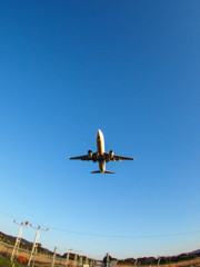 福岡空港着陸寸前