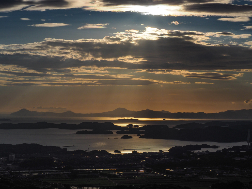 九十九島の夕暮れ７