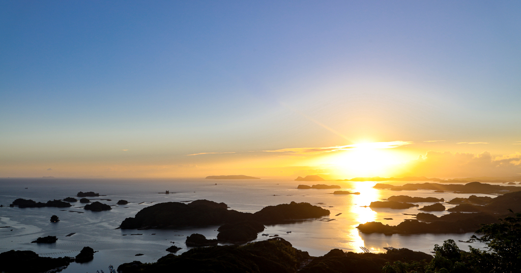 九十九島夕暮れ　２０２０年８月　５