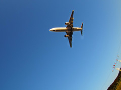 福岡空港着陸寸前２