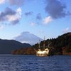 芦ノ湖、遊覧船、箱根神社、富士山
