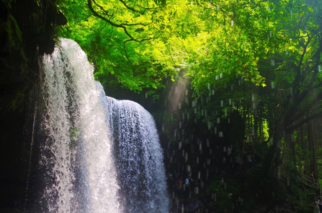 鍋ヶ滝手前からも水が