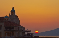 マリゾンと夕日２