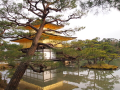 金閣寺　裏側から