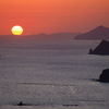 春の九十九島の夕陽　５