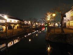 倉敷　美観地区の夜景