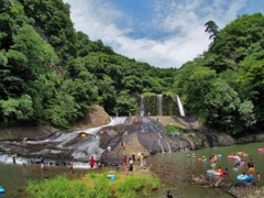 龍門の滝　全景