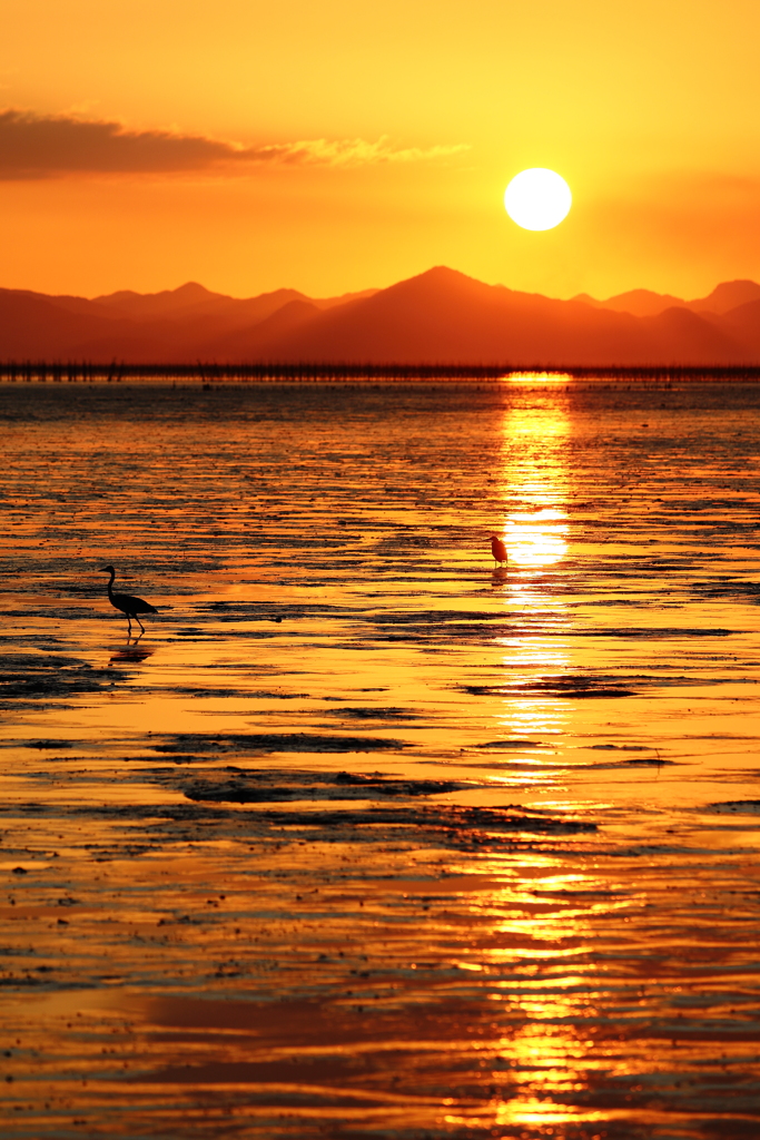 有明海の夕暮れ　その５