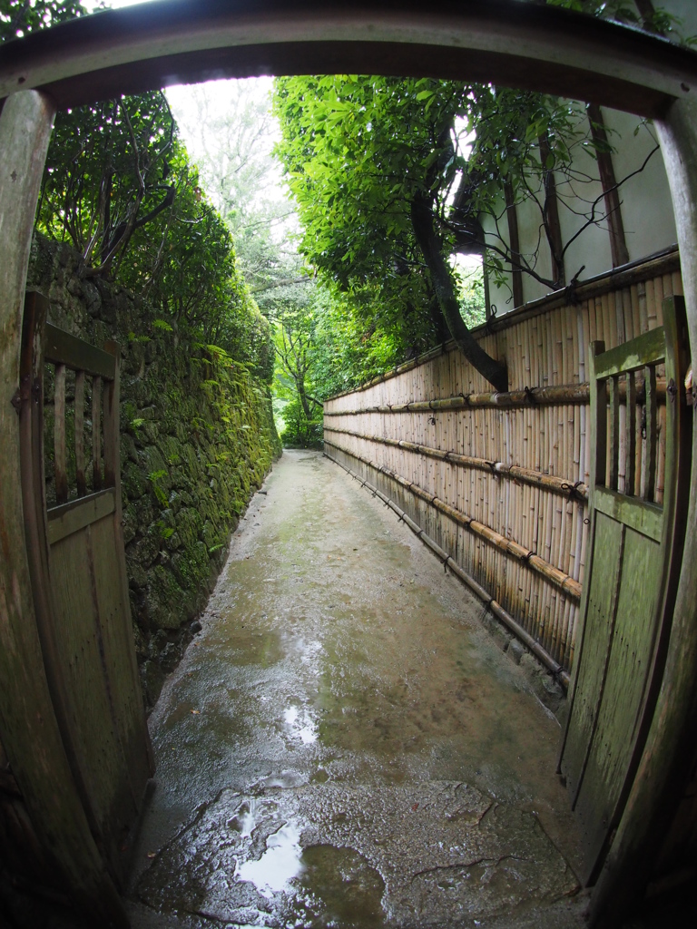 詩仙堂　庭園への通路