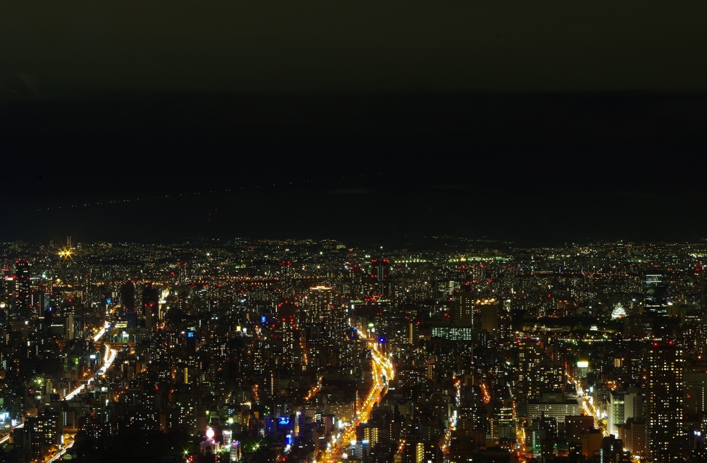 あべのハルカスからの夜景　３