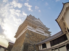 見上げた姫路城　３