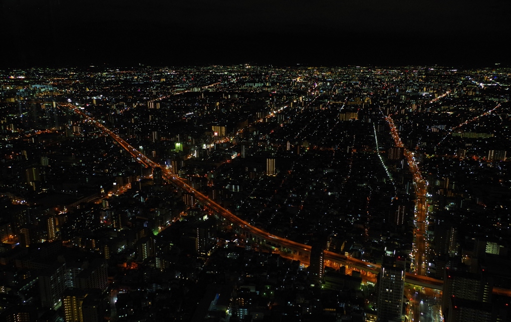 あべのハルカスからの夜景　５