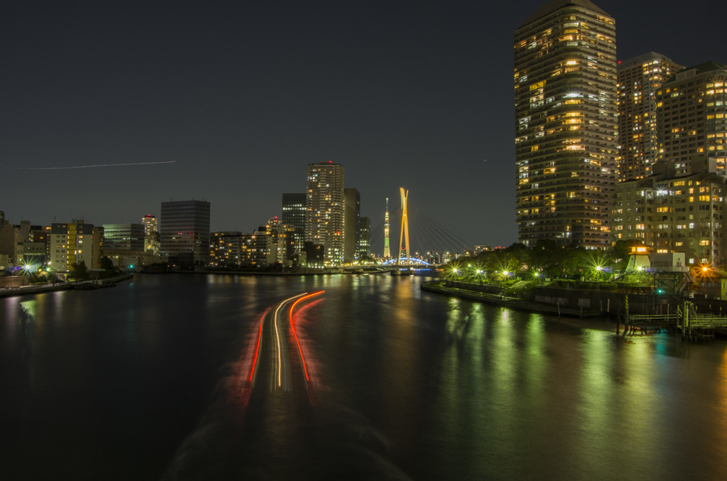 佃大橋からの夜景